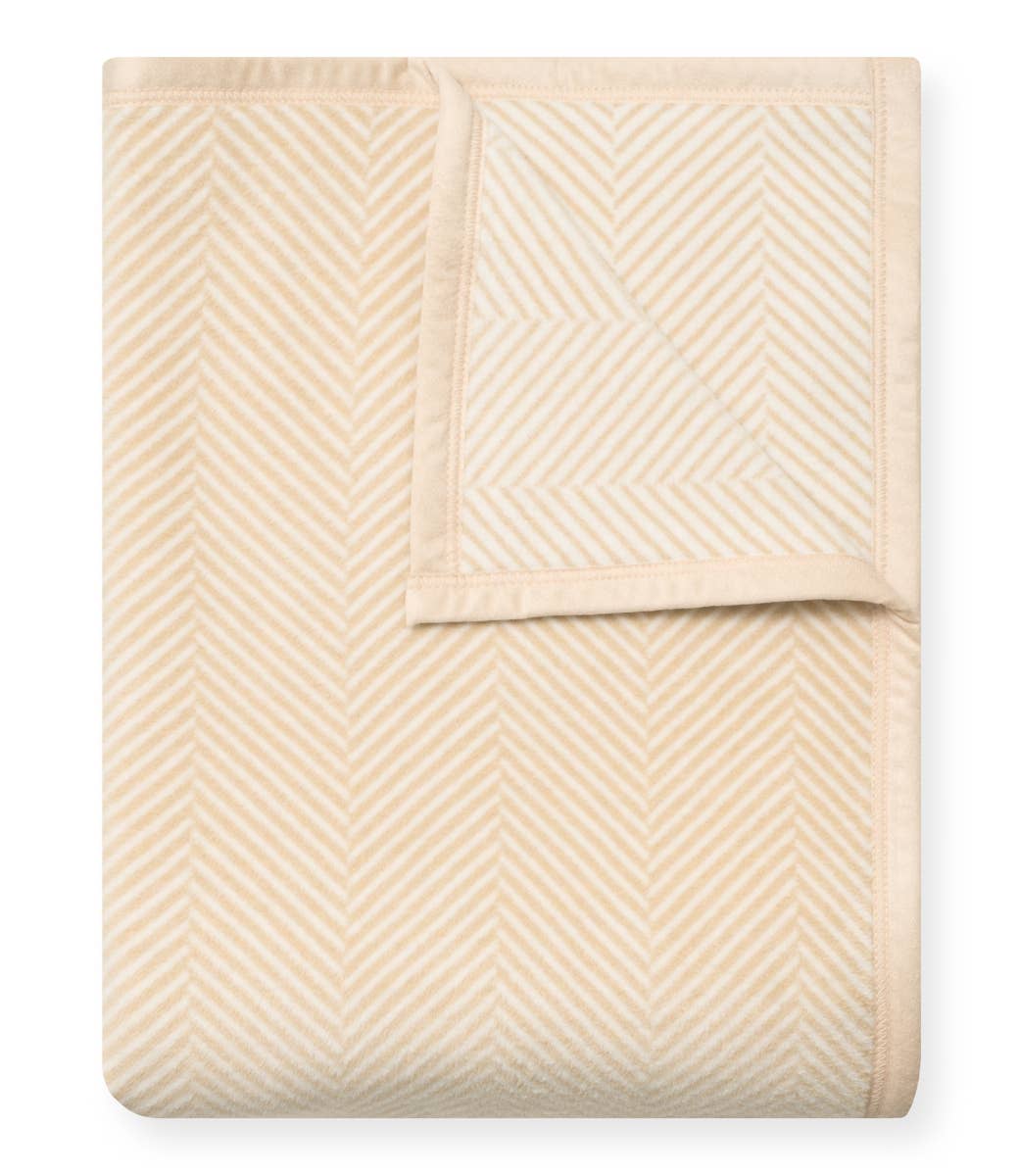 ChappyWrap - Harborview Herringbone Cream Blanket