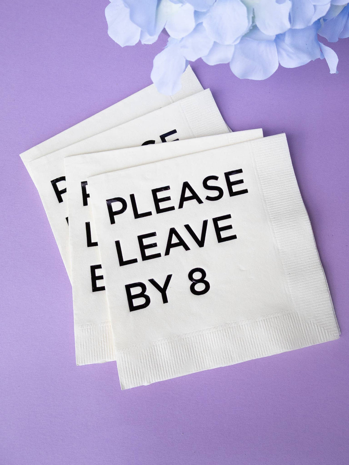 Katherine Designs & Co. - Please Leave by 8 cocktails napkins 