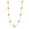 Capucine De Wulf Clover Double Sided Necklace, 16-18" ~ Gold