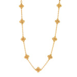 Capucine De Wulf Clover Double Sided Necklace, 28" ~ Gold