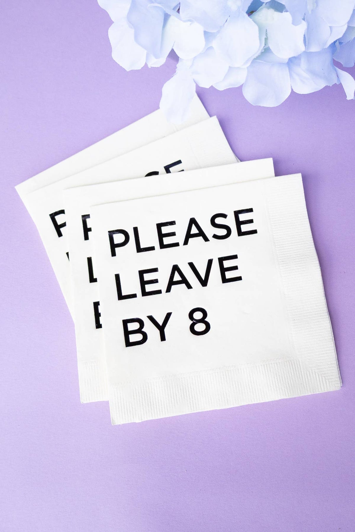 Katherine Designs & Co. - Please Leave by 8 cocktails napkins 