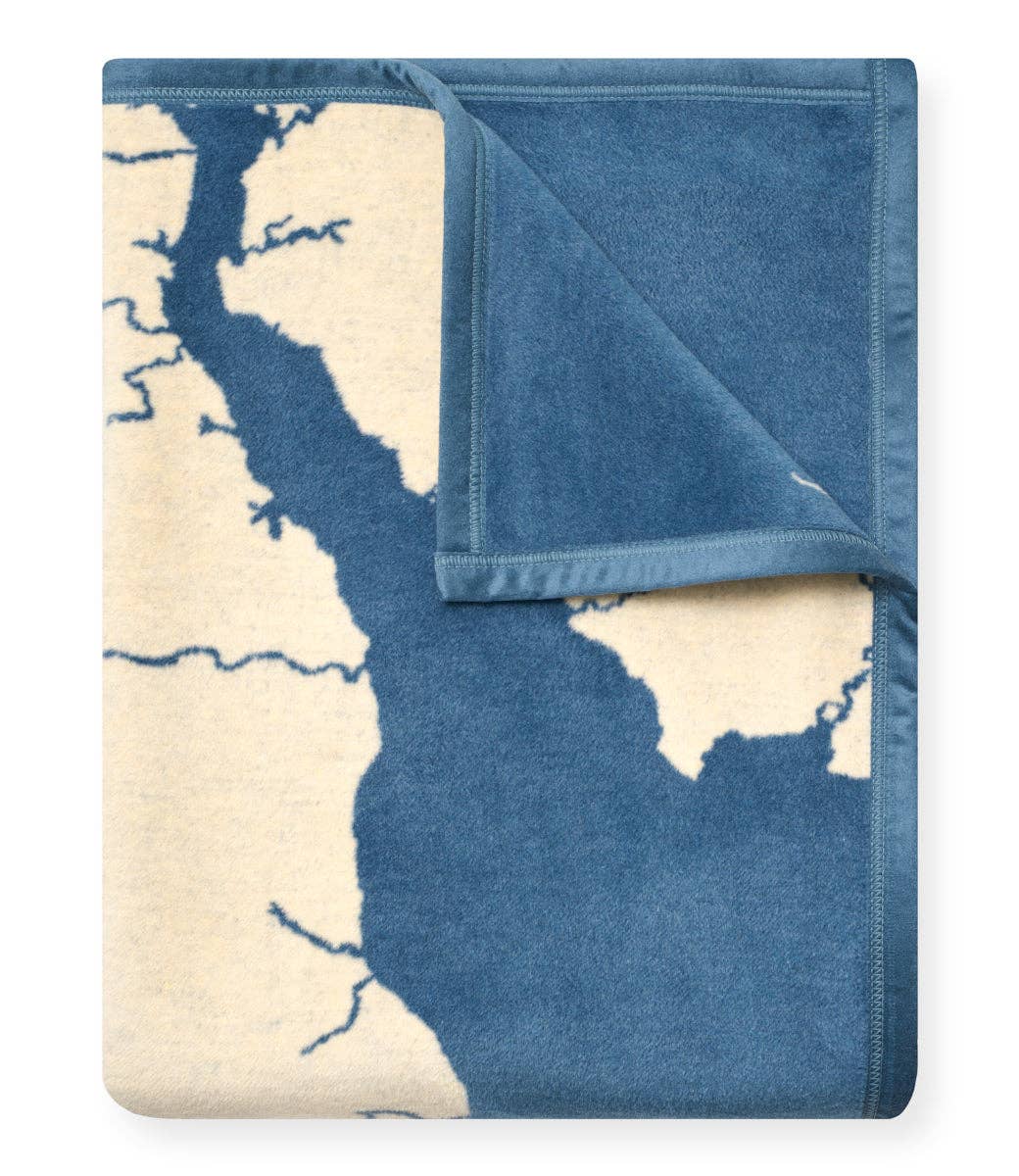 ChappyWrap - Chesapeake Bay Map Blanket