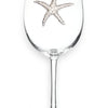 Starfish Jeweled Stemmed Wine Glass