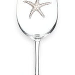 Starfish Jeweled Stemmed Wine Glass