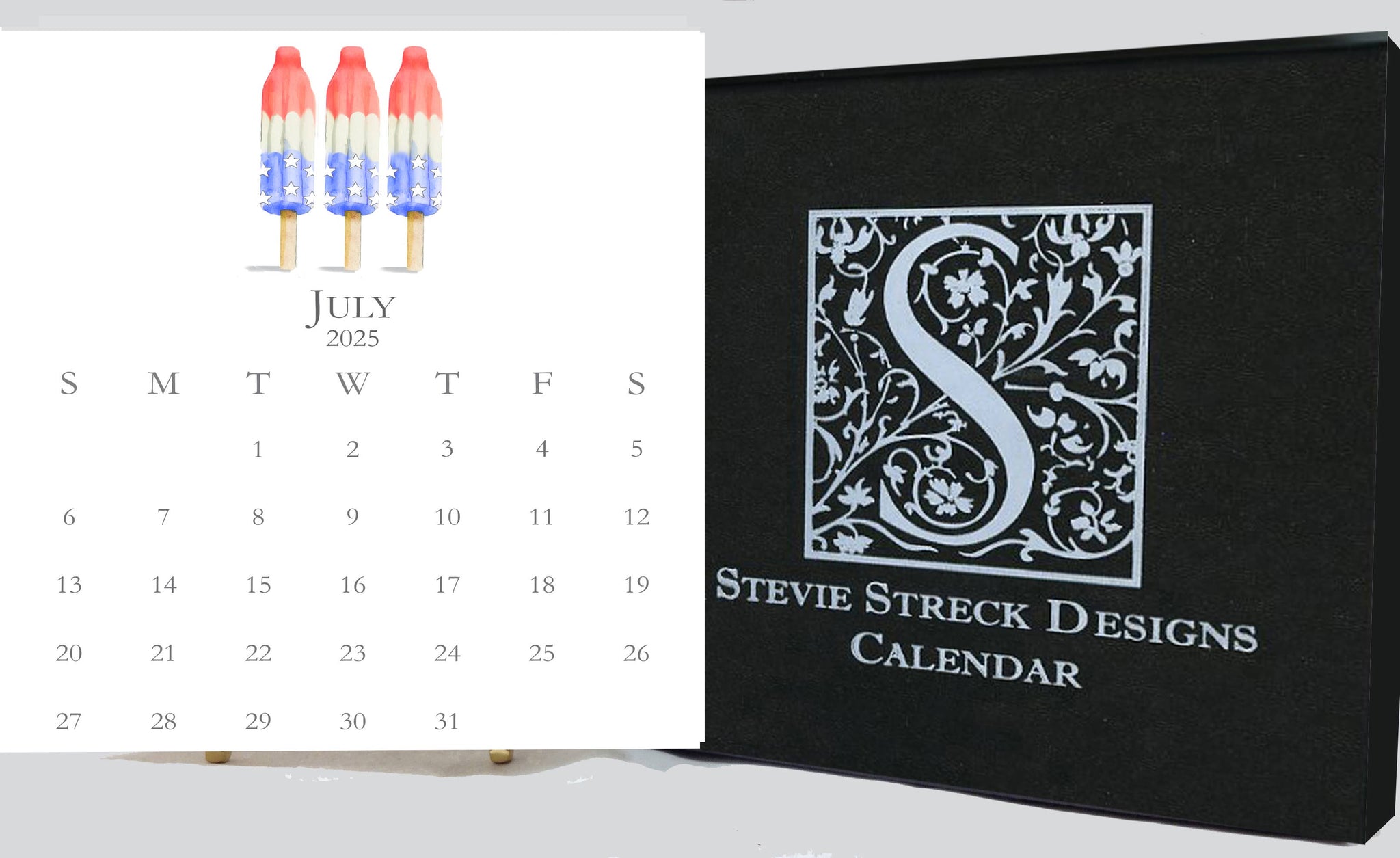 Stevie Streck Designs - 2025 Desk Calendar Refill