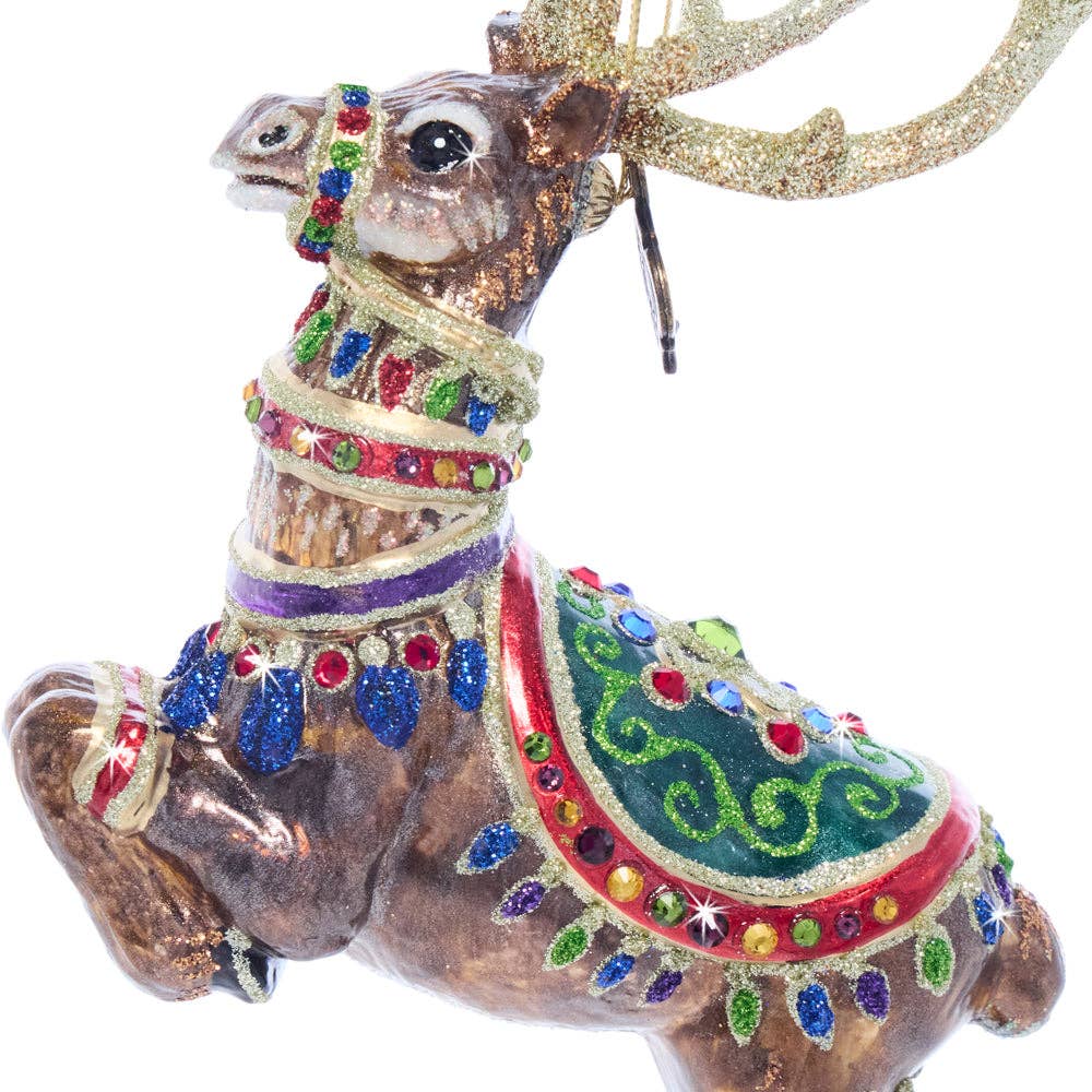 Jay Strongwater - Dasher Glass Ornament