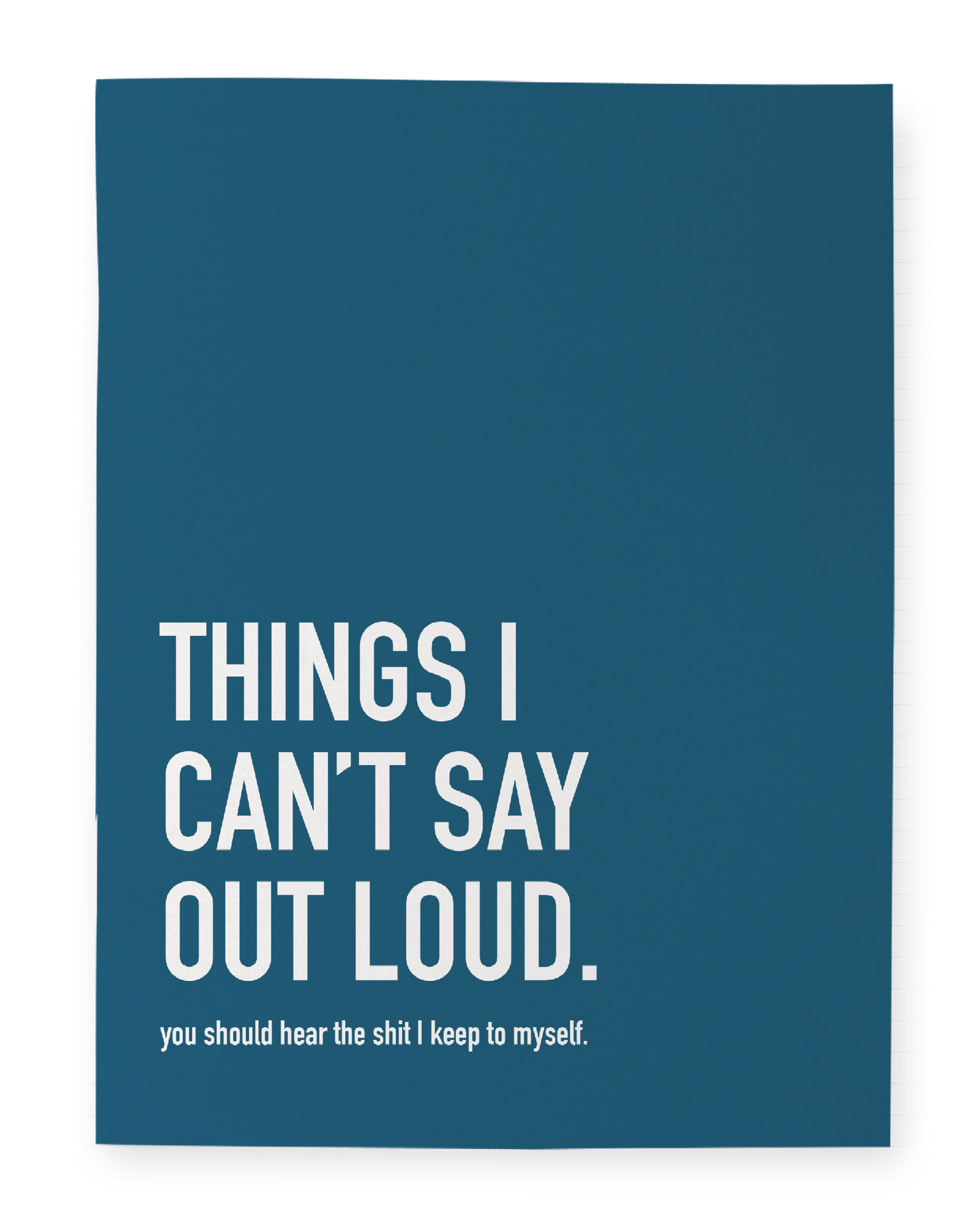 Classy Cards Creative - Things I Can’t Say Notebook