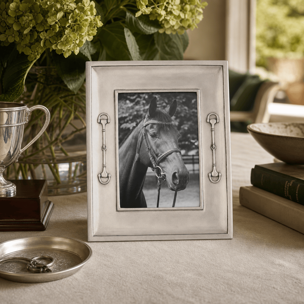 Equestrian Bit Pewter Photo Frame 5x7