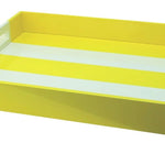 Addison Ross Large Lacquered Striped Ottoman Tray