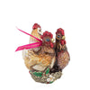 Jay Strongwater - Three French Hens Glass Ornament