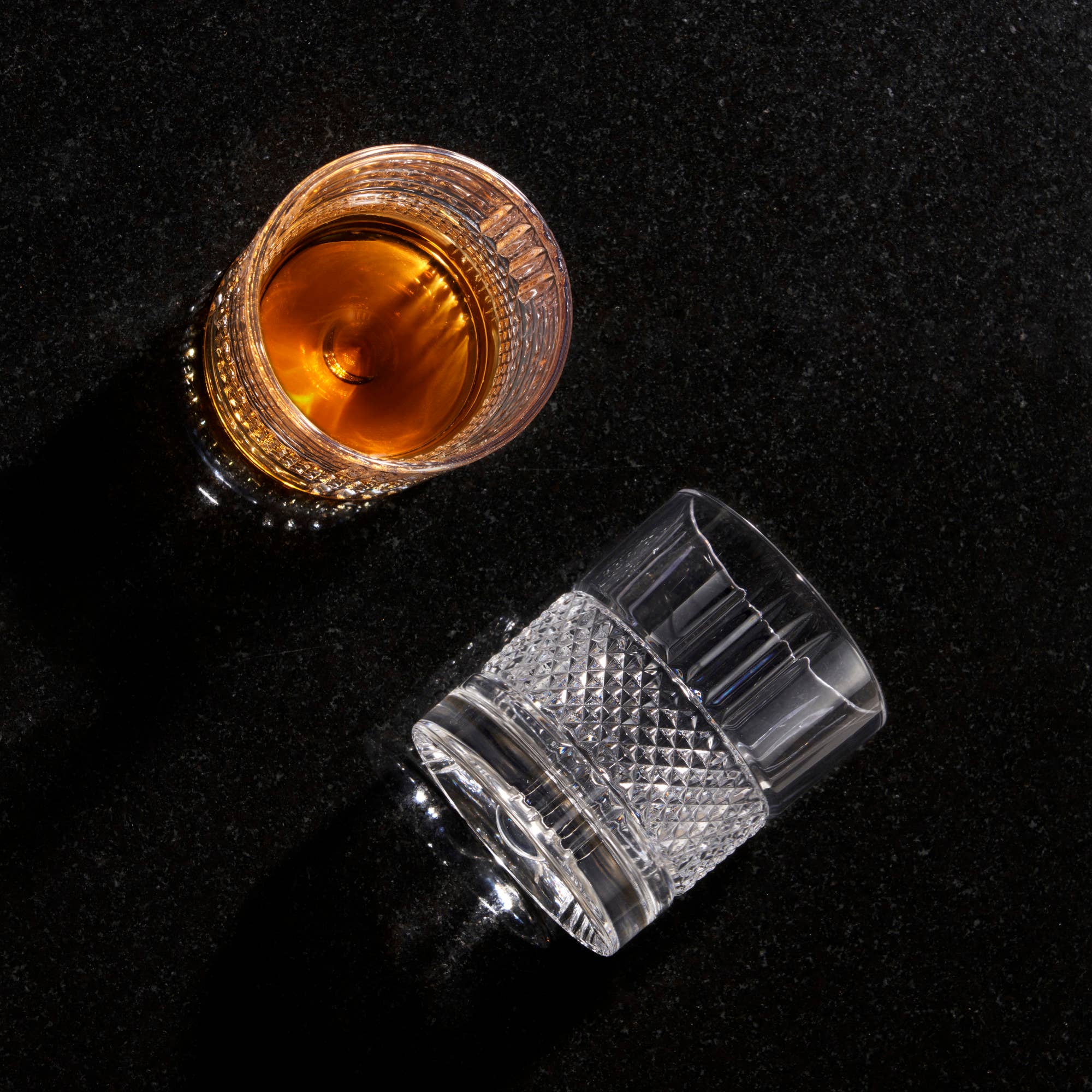 Viski - Revolve Crystal Spinning Scotch Rocks Glass