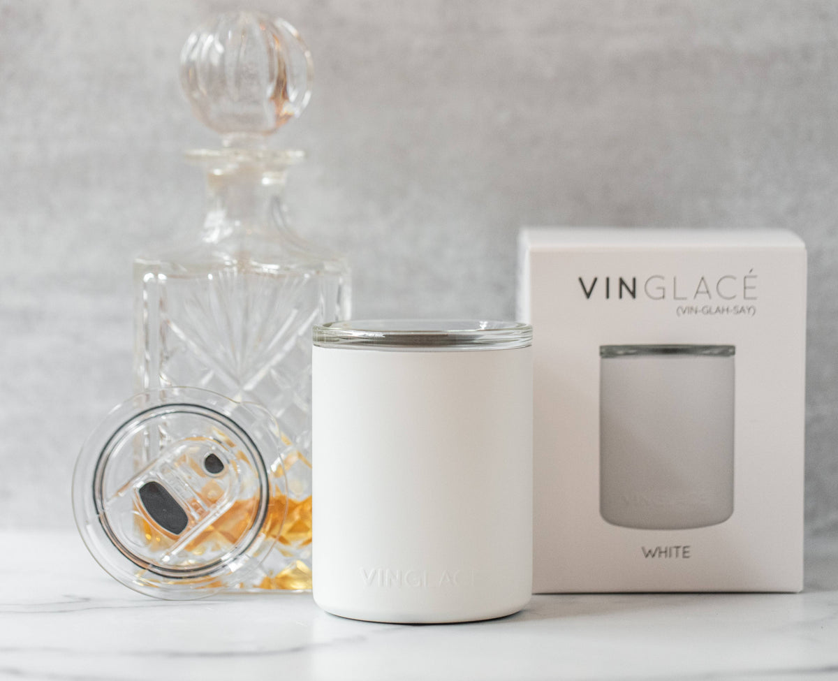 Vinglacé - White Glass Lined Whiskey Low Ball