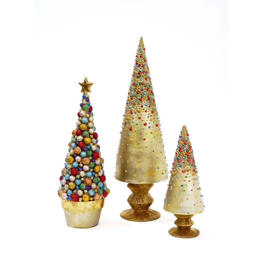 Dekorasyon Gifts  Decor - Bedazzled Cone Tree (Prism)