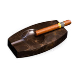 BeyBerk International - Marble Double Cigar Ashtray - Brown