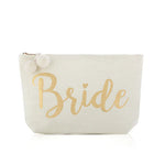 Mia "Bride" Zip Pouch, Ivory