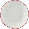 Red Rim Dinner Plate