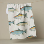 Geometry - Hooked on Fishing Tea Towel