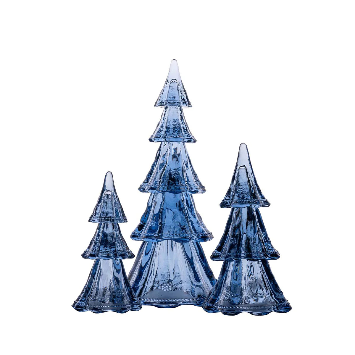 Juliska Berry & Thread 16" Large Tree Set/5 (Blue & Evergreen)