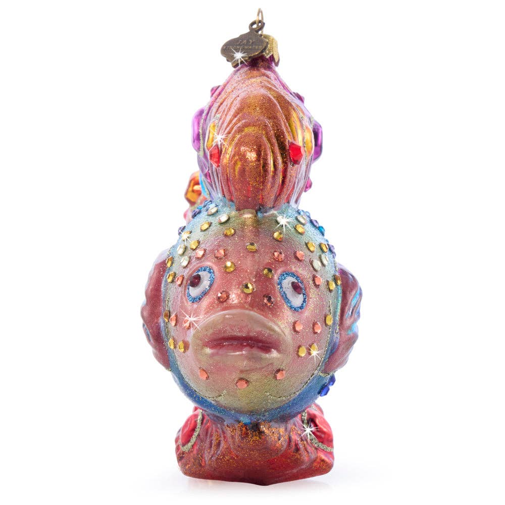 Jay Strongwater - Fancy Fish Glass Ornament