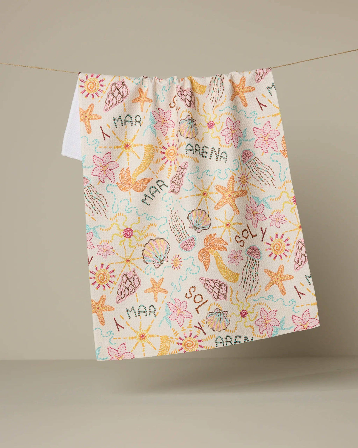 Geometry - Sol y Mar Tea Towel