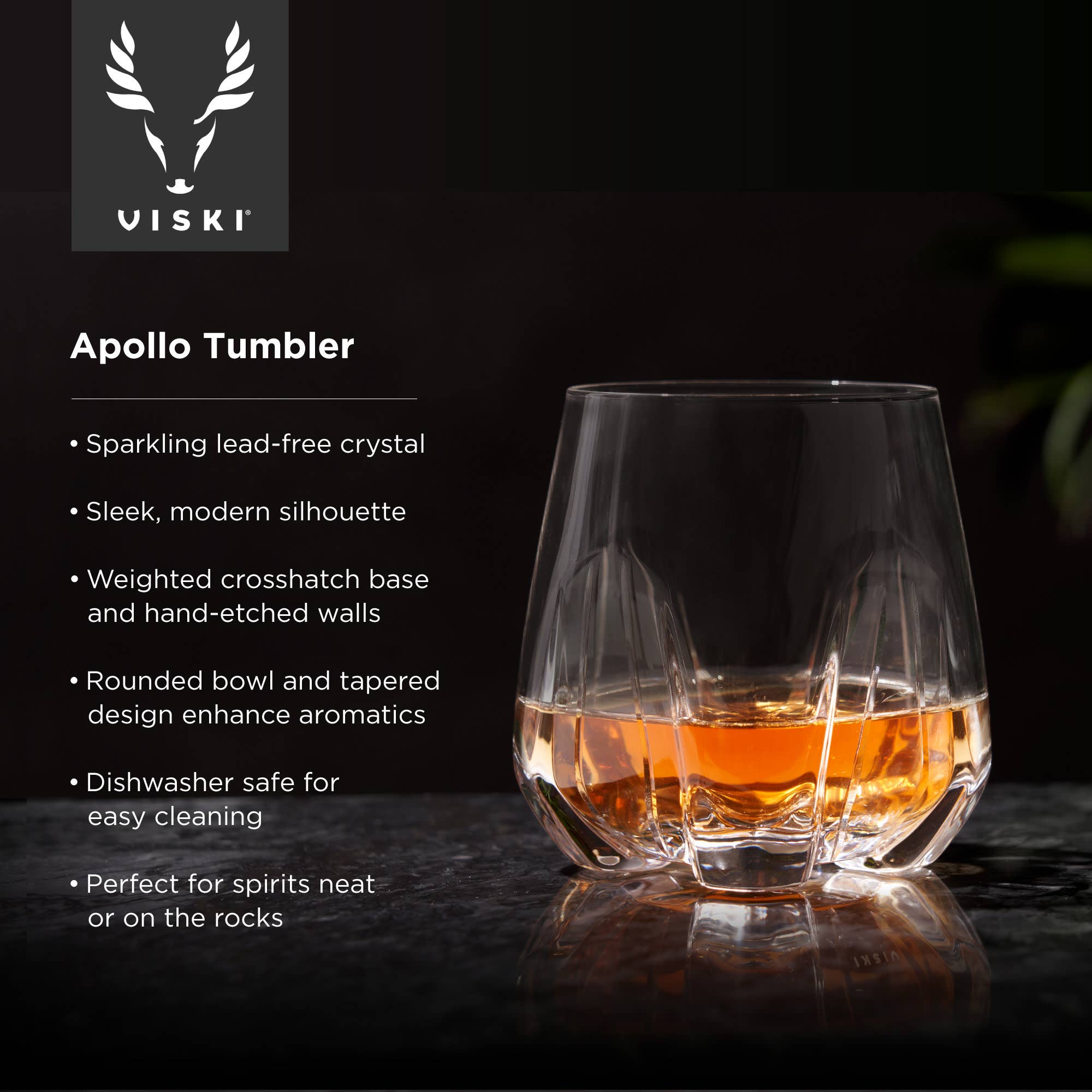 Viski - Apollo Heavyweight Crystal Tumbler