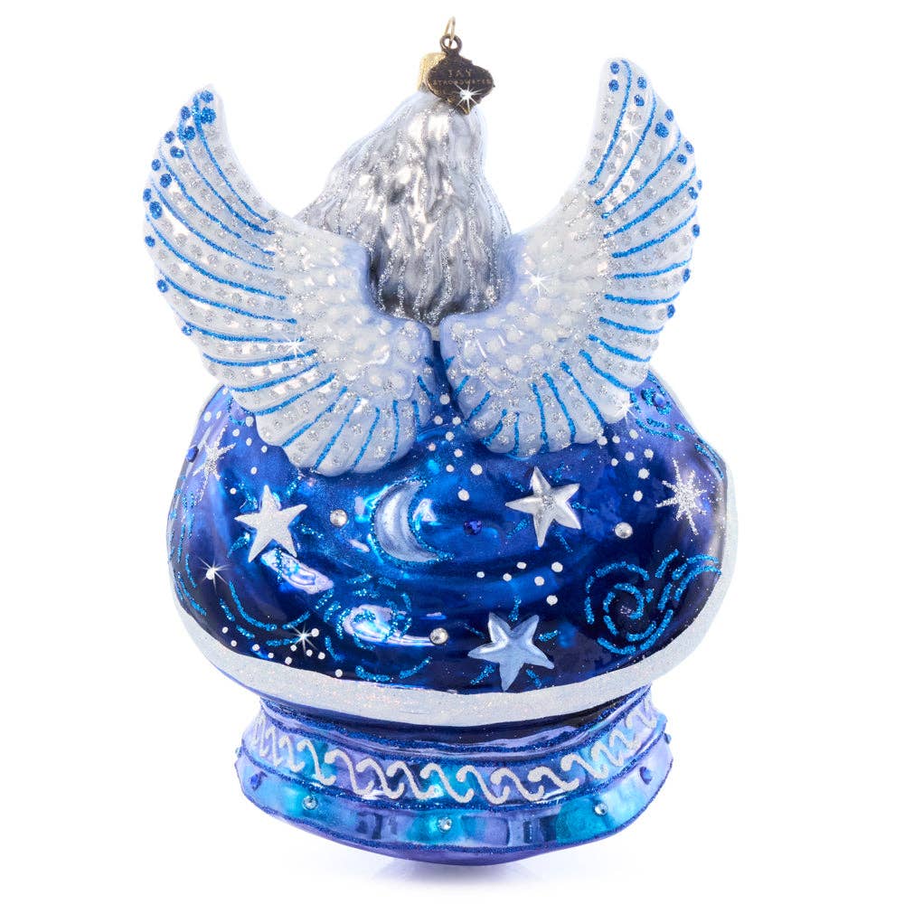 Jay Strongwater - Night Angel Glass Ornament