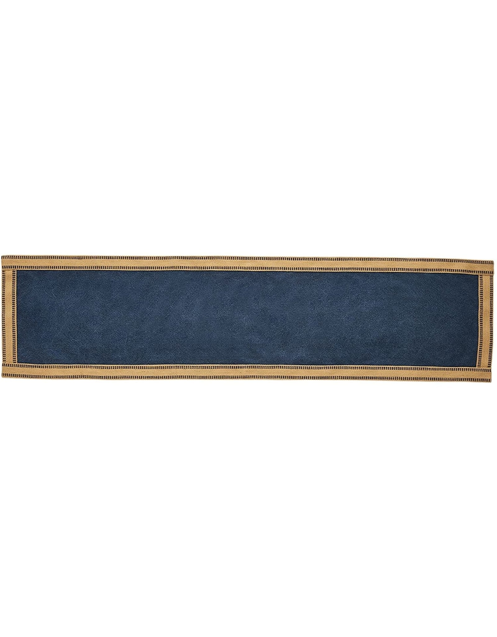 Jute Edge Navy Table Runner