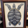 Sea Turtle with Gold Leaf Art