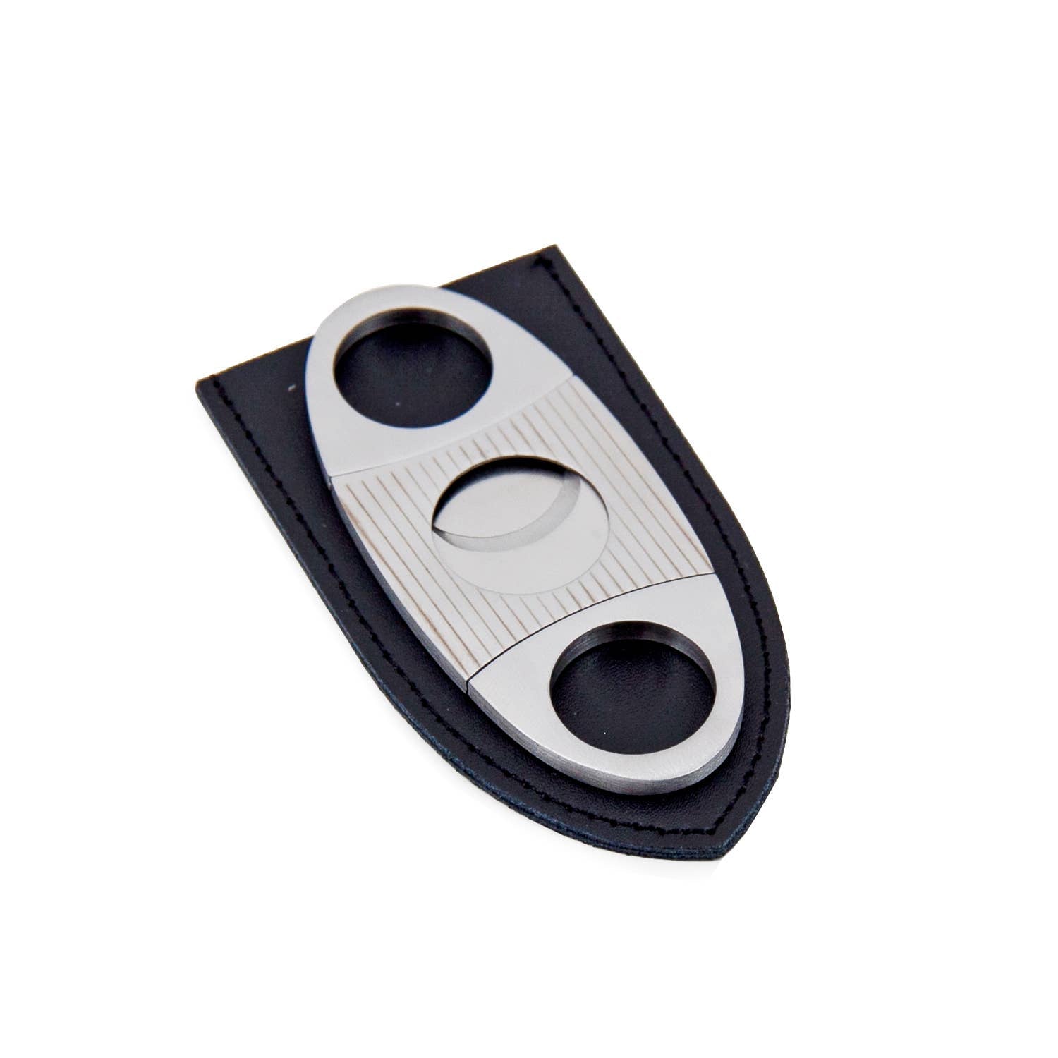 BeyBerk International - Heritage Stainless Steel Guillotine Cigar Cutter with Pouch