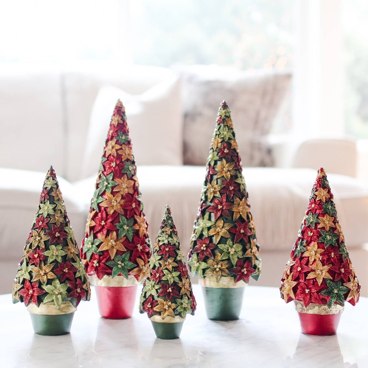 Dekorasyon Gifts  Decor - Stargazer Cone Tree (Trad. Green)