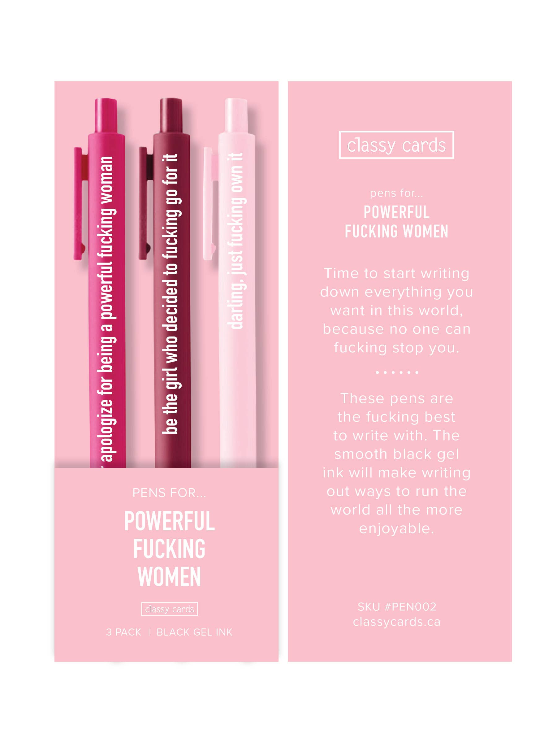 Classy Cards Creative - Powerful Women Pens