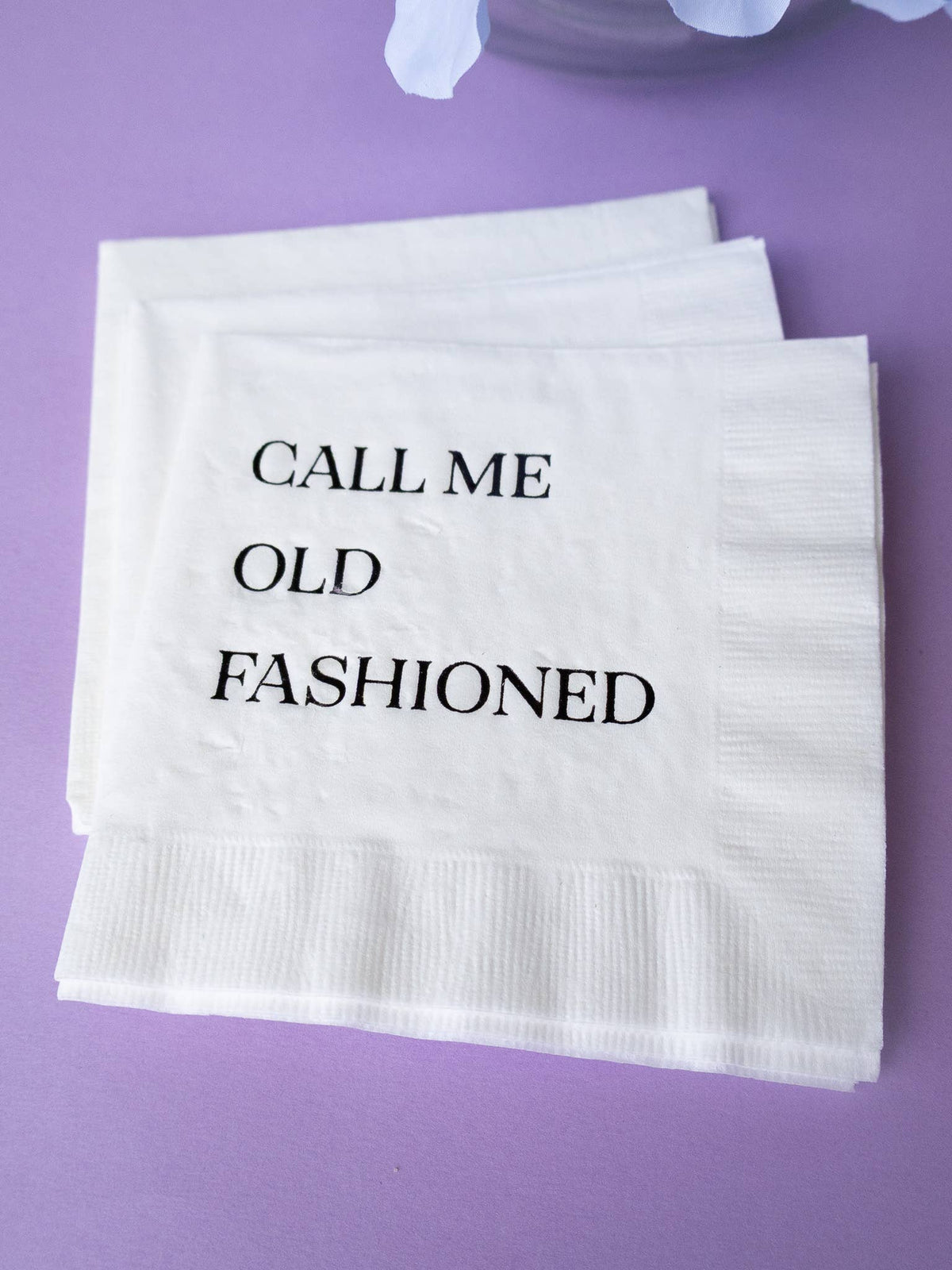 Katherine Designs & Co. - Call me Old Fashioned Cocktail Napkins, mens gift, impulse