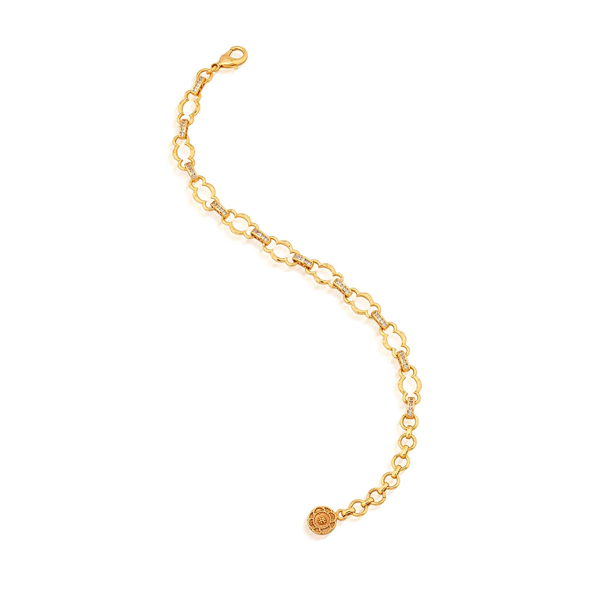 Capucine De Wulf Maharani Petite Chain Bracelet ~ Clear Cubic Zirconia