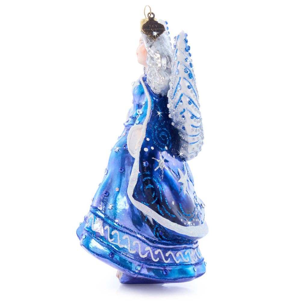 Jay Strongwater - Night Angel Glass Ornament