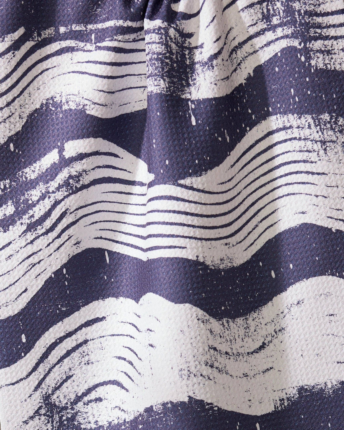 Geometry - Brushline Navy Tea Towel
