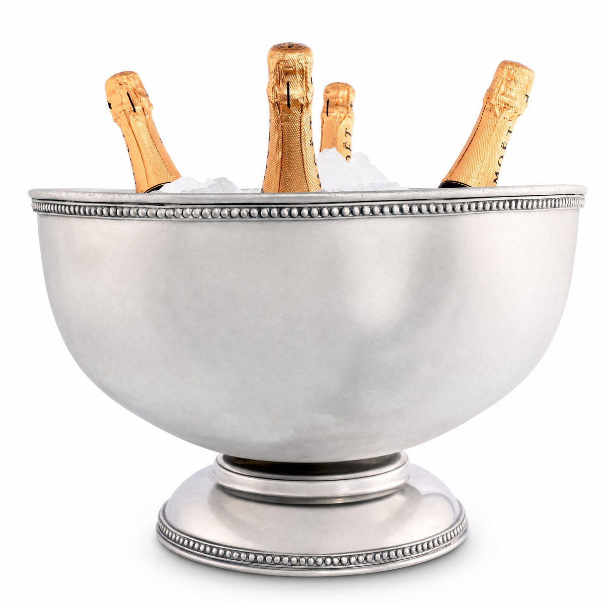 Vagabond House - Pewter Medici Bead Ice Tub/Punch Bowl