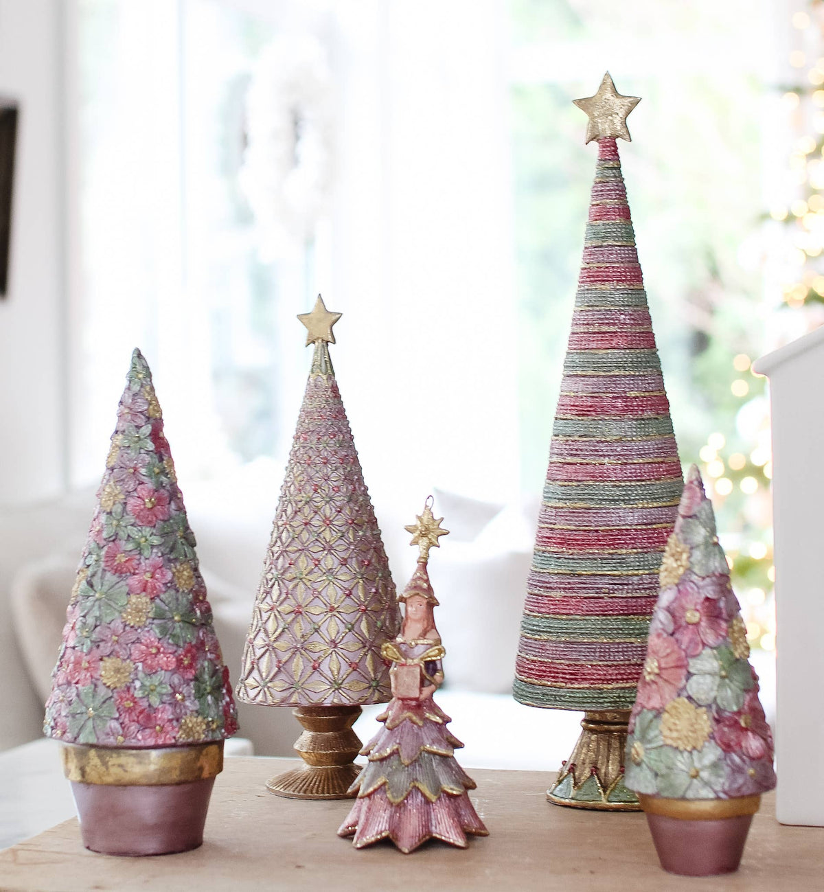 Dekorasyon Gifts  Decor - Diamond Burst Cone Tree (Ethereal)