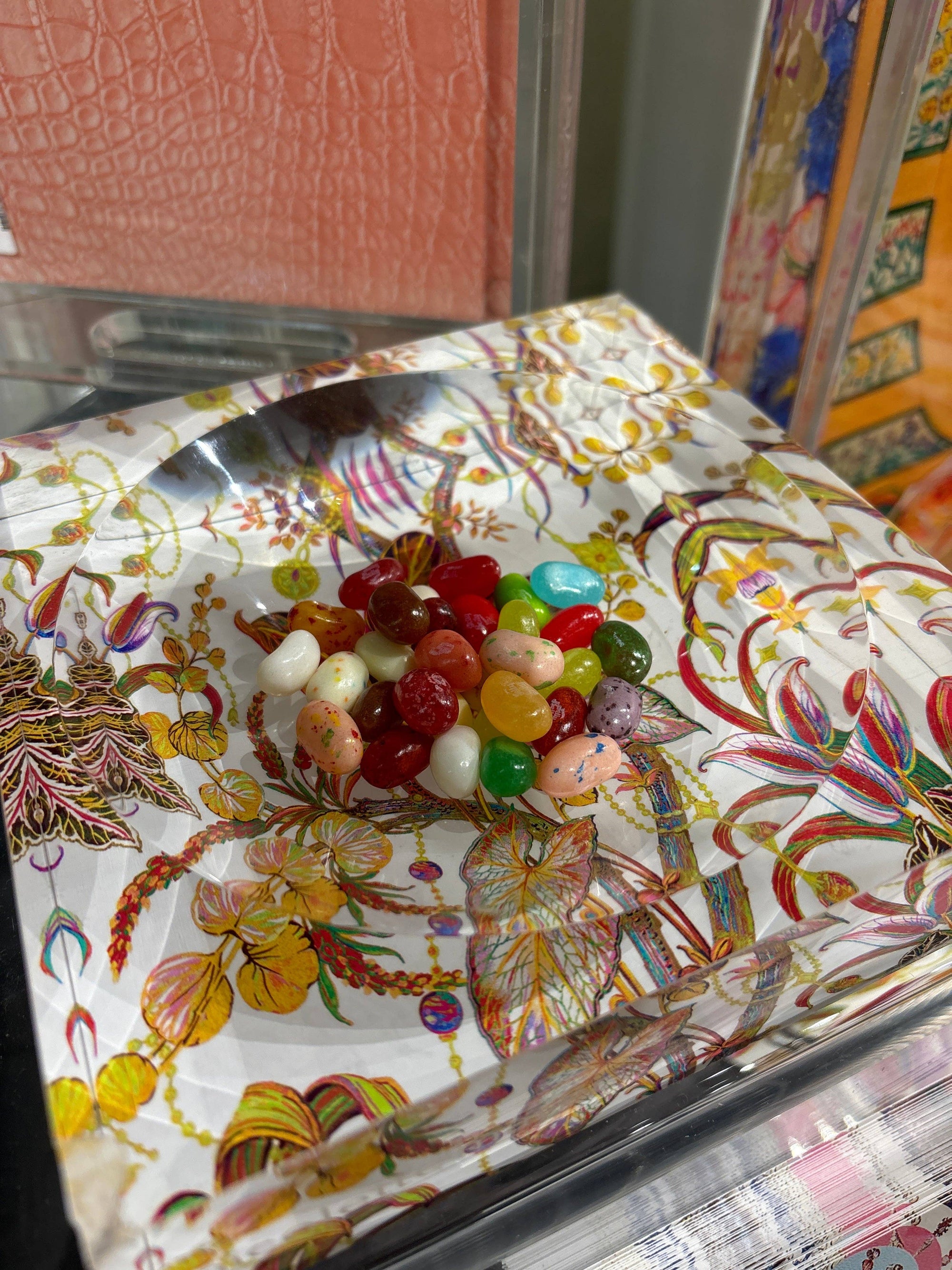 Nicolette Mayer Collection - Amazonia Splendor Acrylic Candy Catchall Dish 6x6