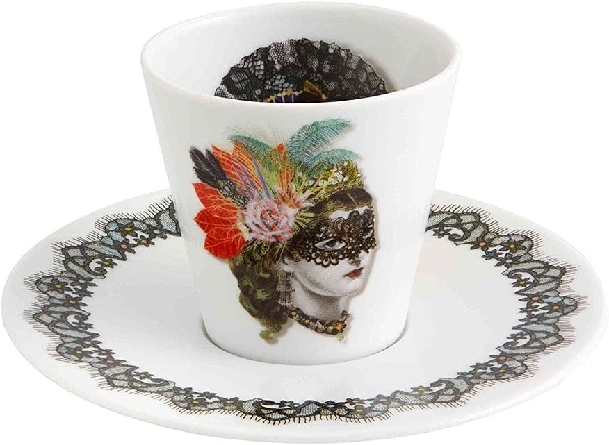 Vista Alegre Love who You Want Expresso Cups & Saucers S/4