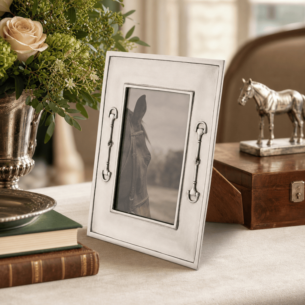 Equestrian Bit Pewter Photo Frame 5x7
