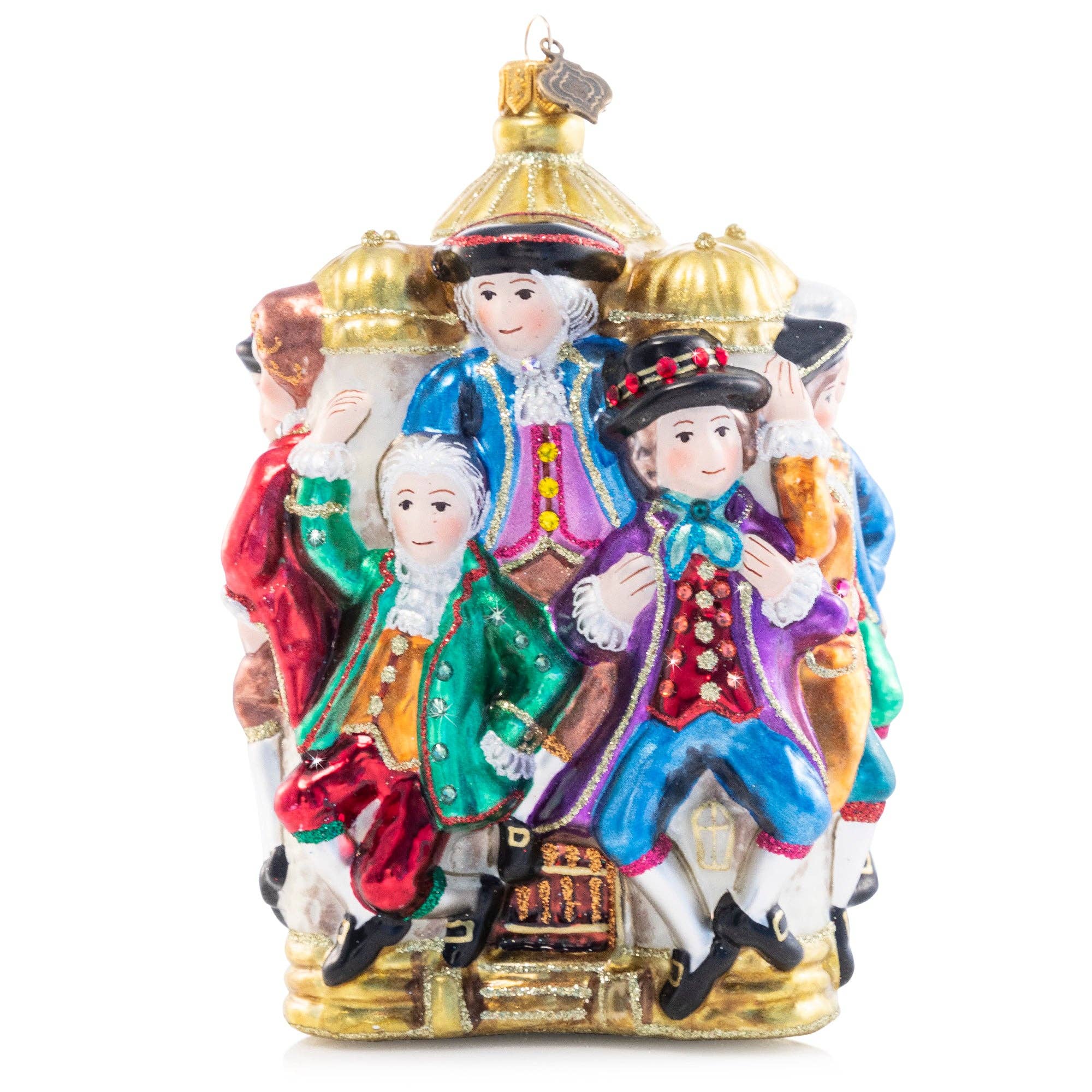 Jay Strongwater - 10 Lords-A-Leaping Glass Ornament