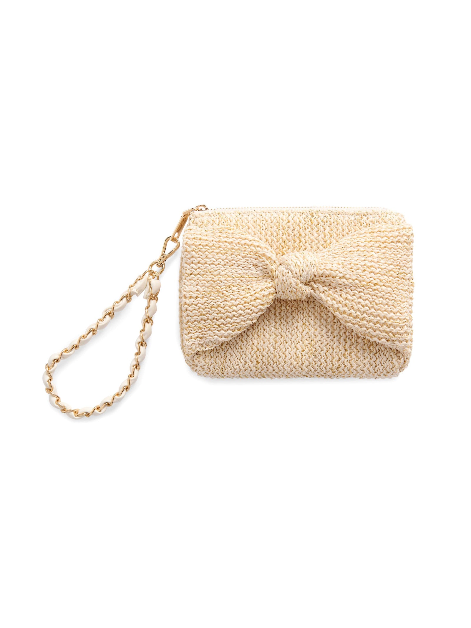 June Bow Wristlet in Ivory