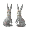 Blue Floral Patterned Easter Bunny