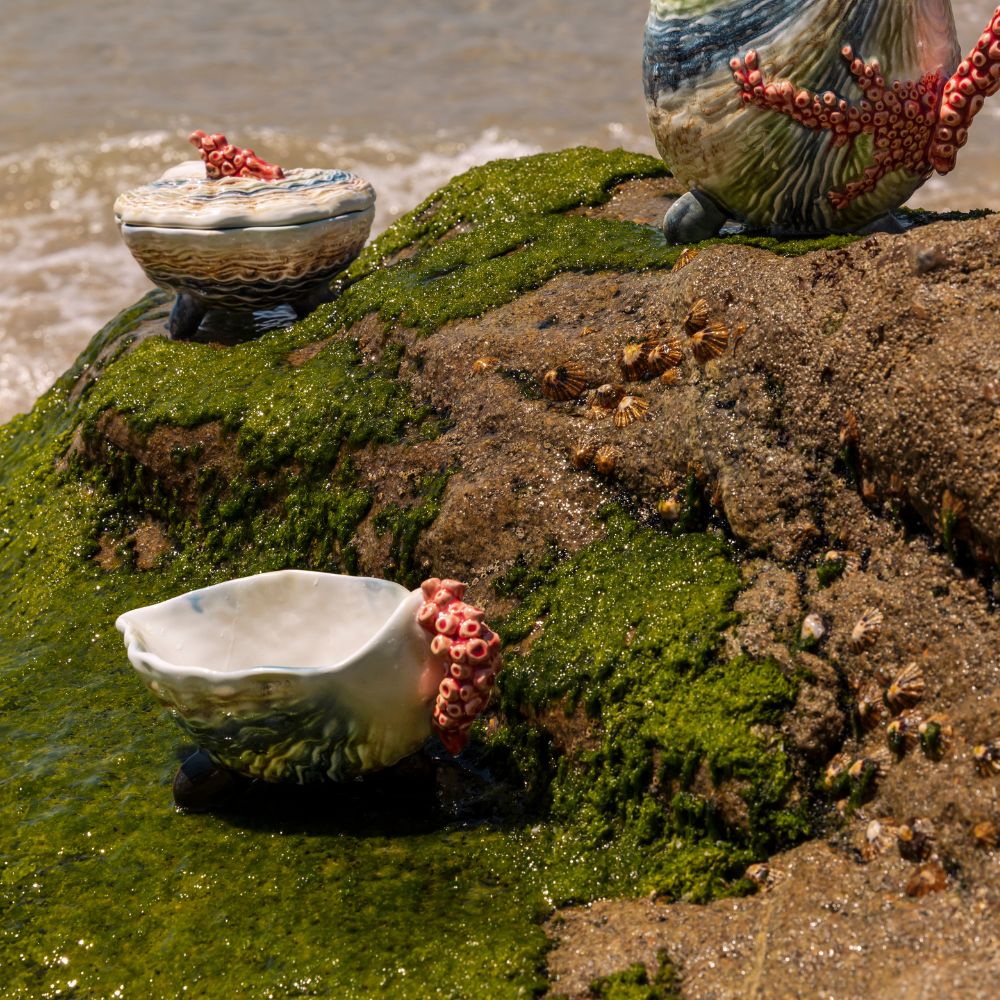 Bordallo Pinheiro Oysters and Scallops Sauceboat