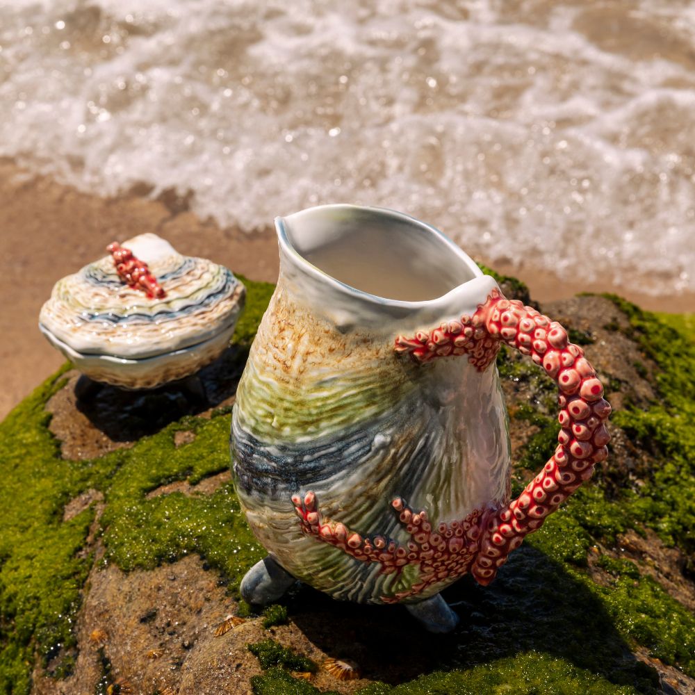 Bordallo Pinheiro Oyster & Scallop Pitcher