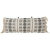 Hand Woven Raven Pillow Black 14"x36 "