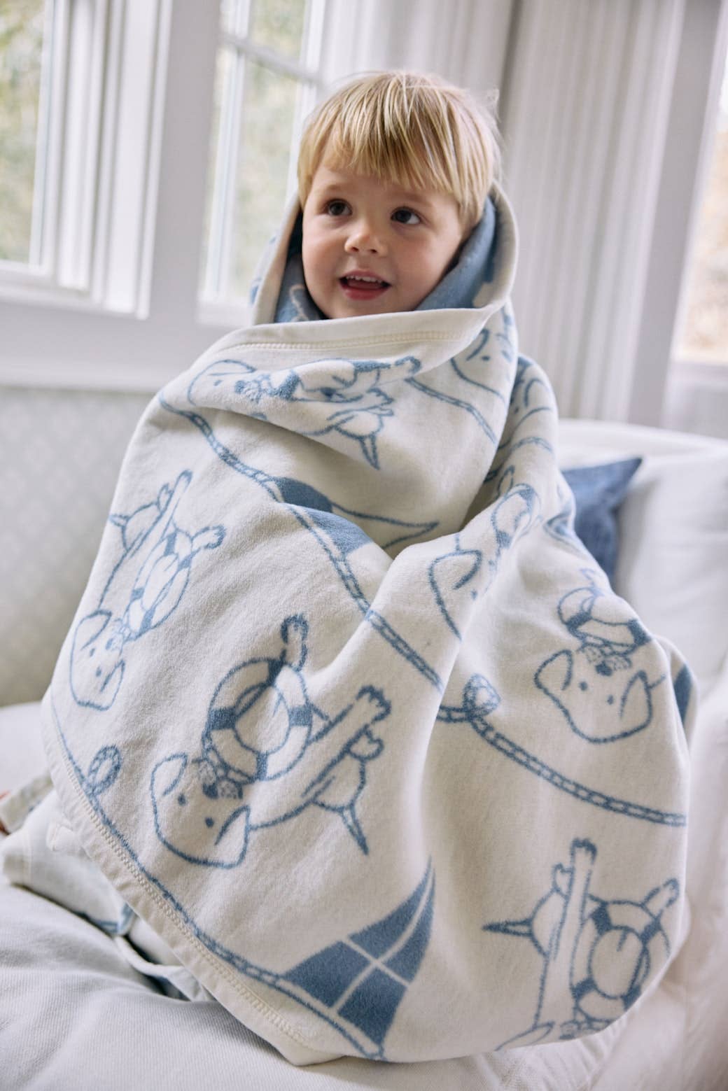 ChappyWrap - Sailor Pups Midi Blanket