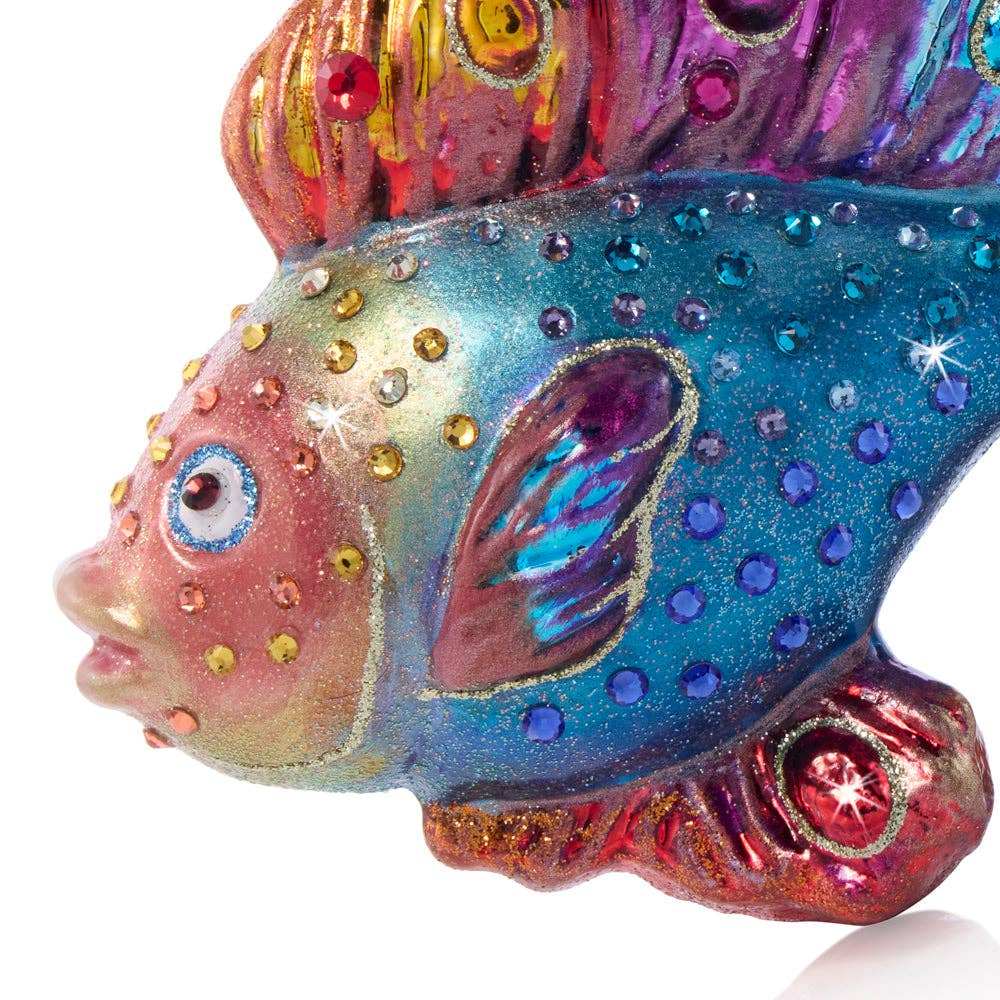 Jay Strongwater - Fancy Fish Glass Ornament