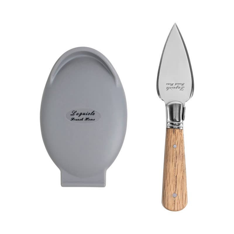 French Home - Laguiole Oyster Shucking Knife Set with Silicone Holder