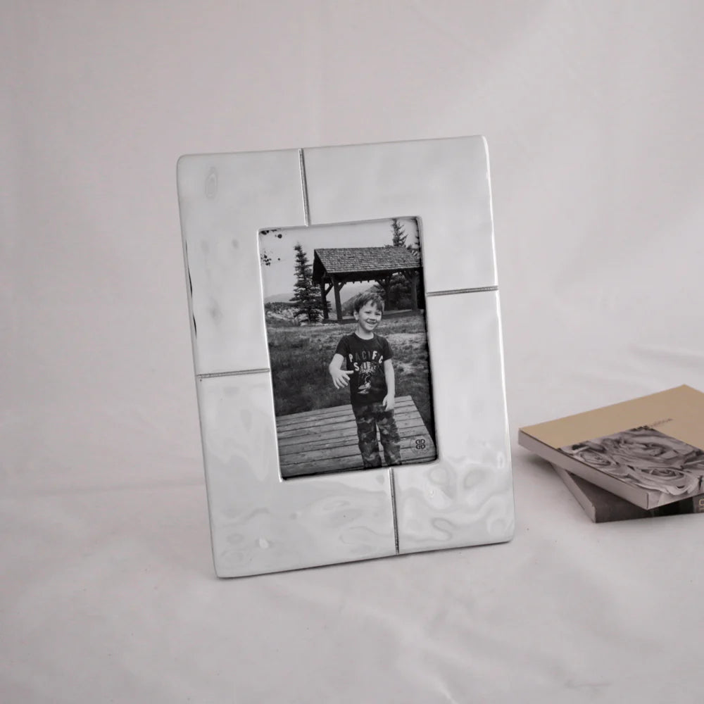 Frame Asimetric 4x6 Vertical Silver